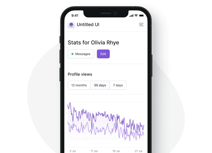 Mobile preview for product signup